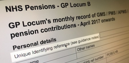 Exclusive – new unique identifying reference number now compulsory on all England & Wales locum pension forms